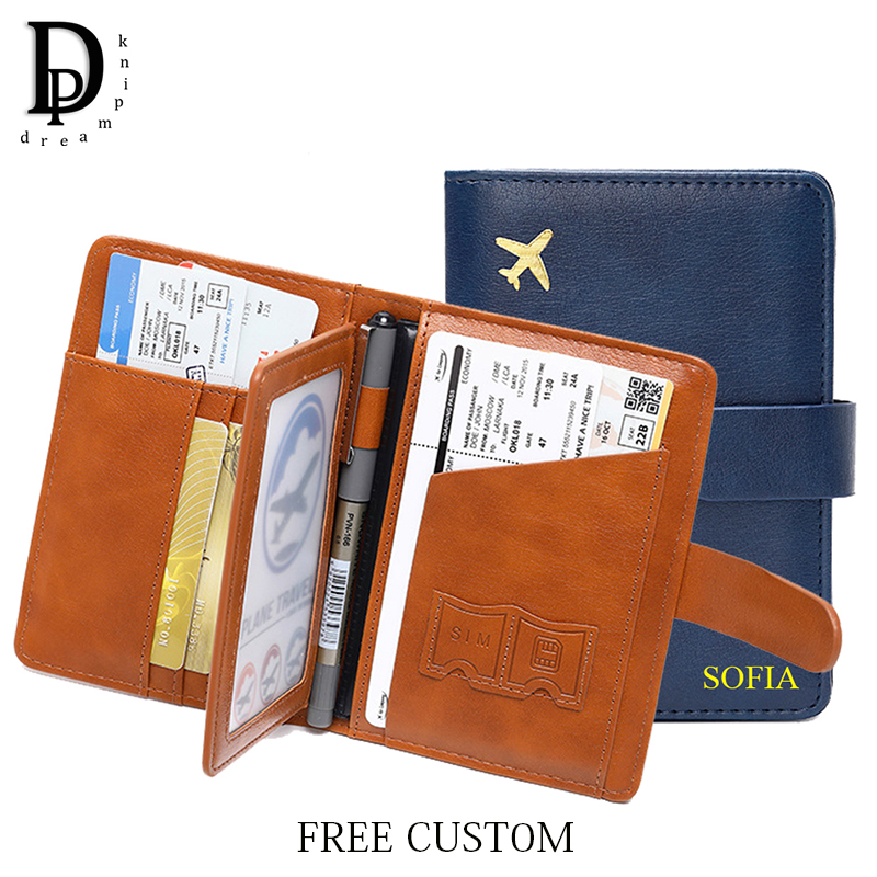 Travel Accessories Wallet - رسائل مخصصة محفظة جواز سفر موضة