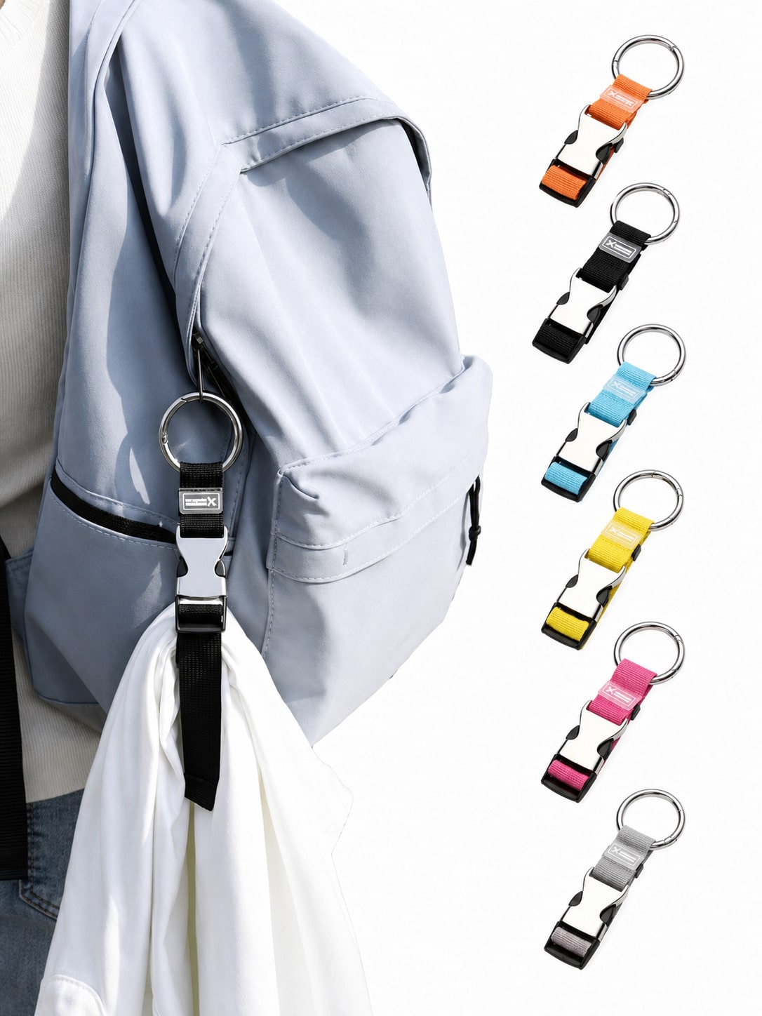 Travel Accessories Useful - حزام خارجي متعدد الألوان للحقائب والأمتعة،