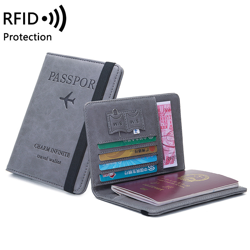 Travel Accessories Wallet - حامل جواز سفر من جلد البولي