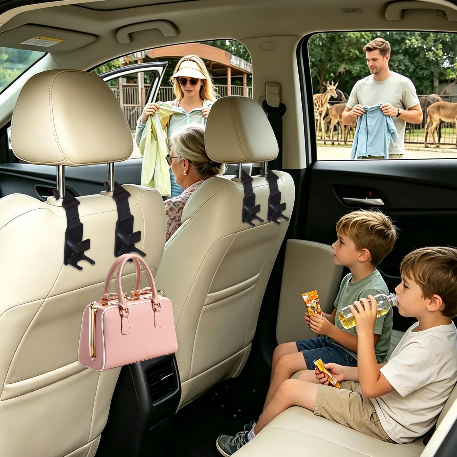 Car Seat Travel Bag - خطافات لمقعد السيارة لمسند الرأس، 4