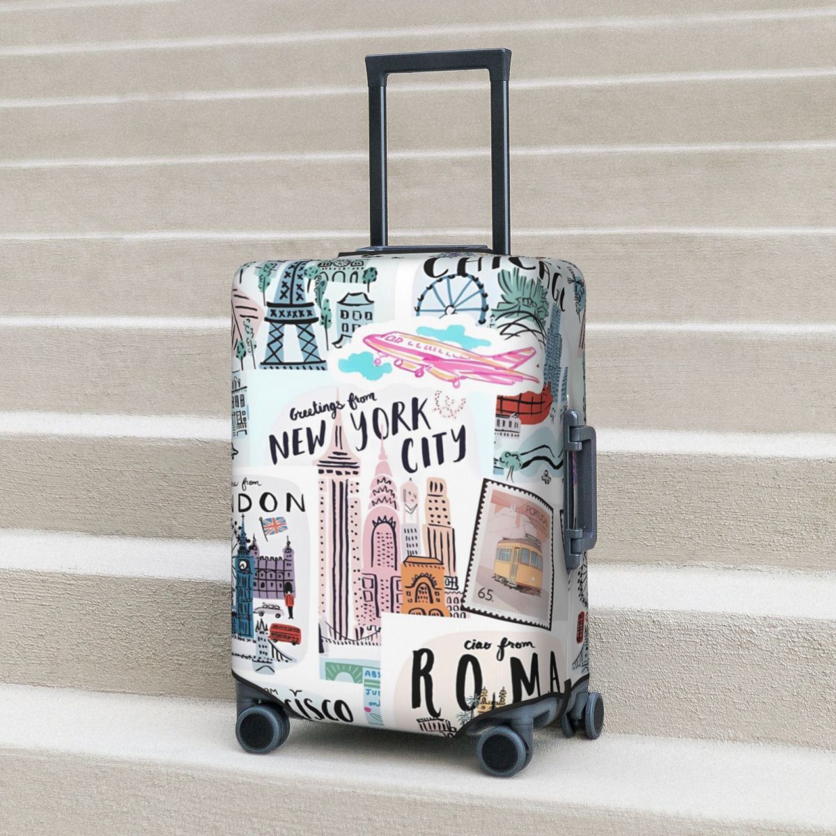 Travel Accessories New York - السفر يطبع غطاء حقيبة ، لوازم