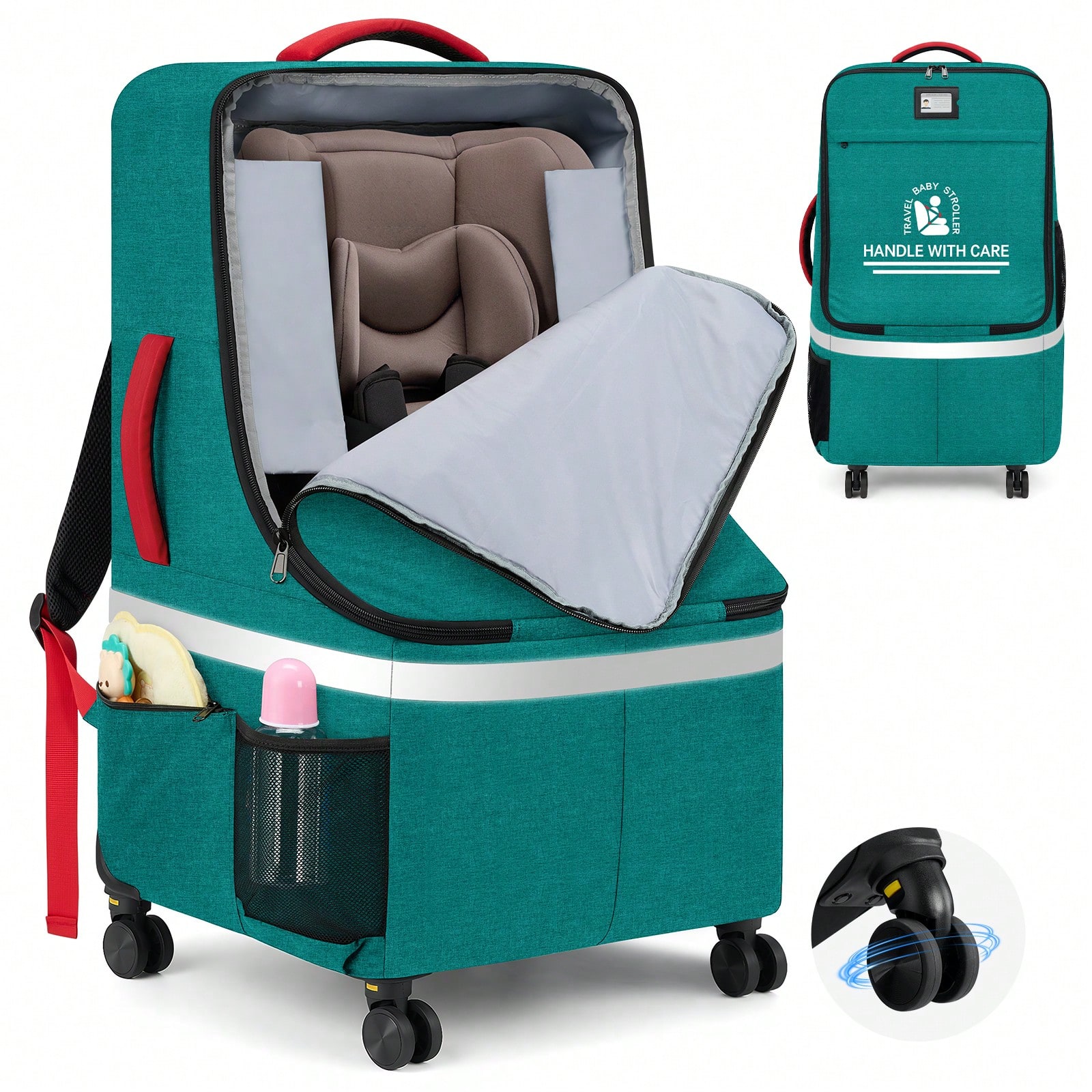 Car Seat Travel Bag - حقيبة سفر مبطنة لمقعد السيارة للسفر