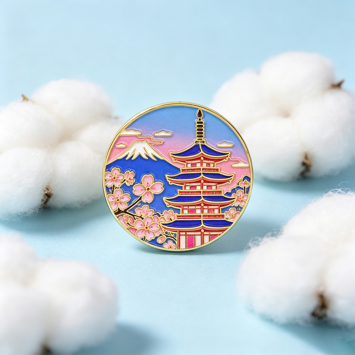 دبوس مينا بتصميم زهرة الكرز ال - مراجعة Travel Accessories For Japan وسعره