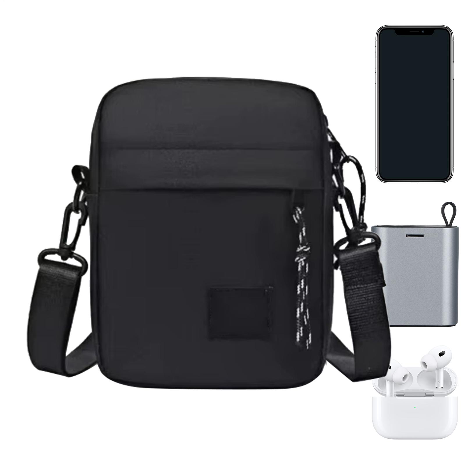 حقيبة كتف رجالية صغيرة الحجم،  - مراجعة Travel Accessories Tech وسعره
