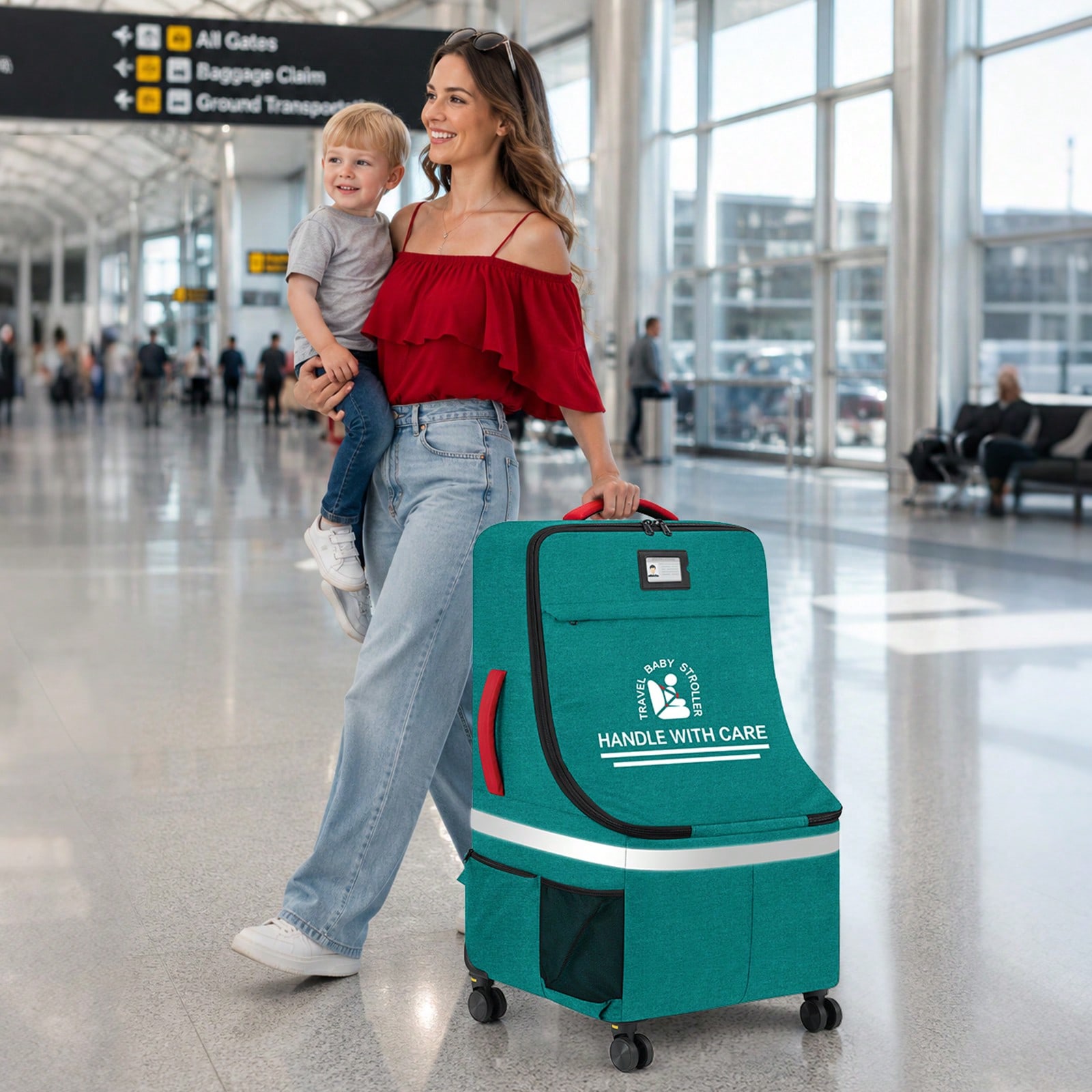 حقيبة سفر مبطنة لمقعد السيارة  - مراجعة Car Seat Travel Bag وسعره