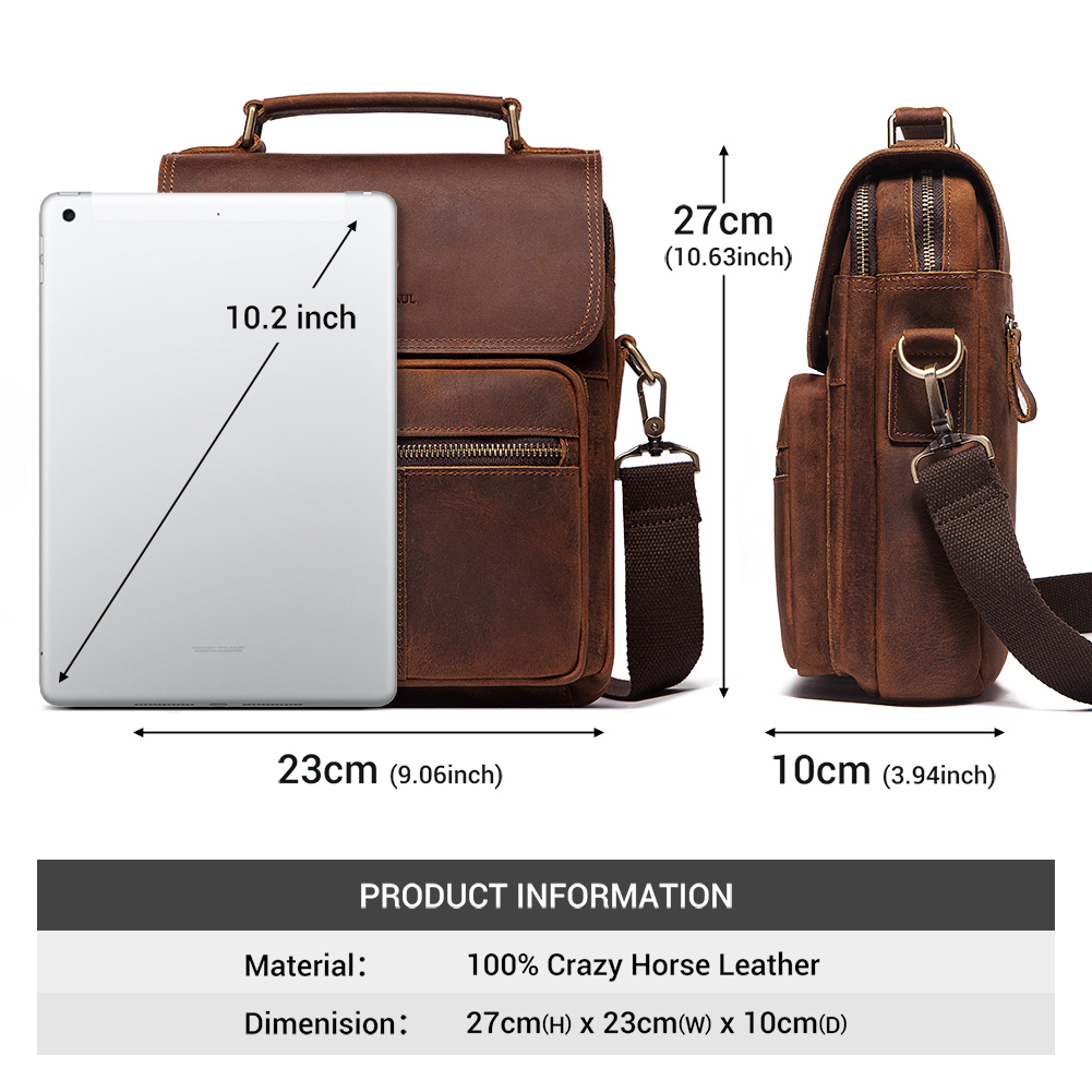 HUMERPAUL حقيبة كتف رجالية من  - مراجعة Travel Accessories Tech وسعره