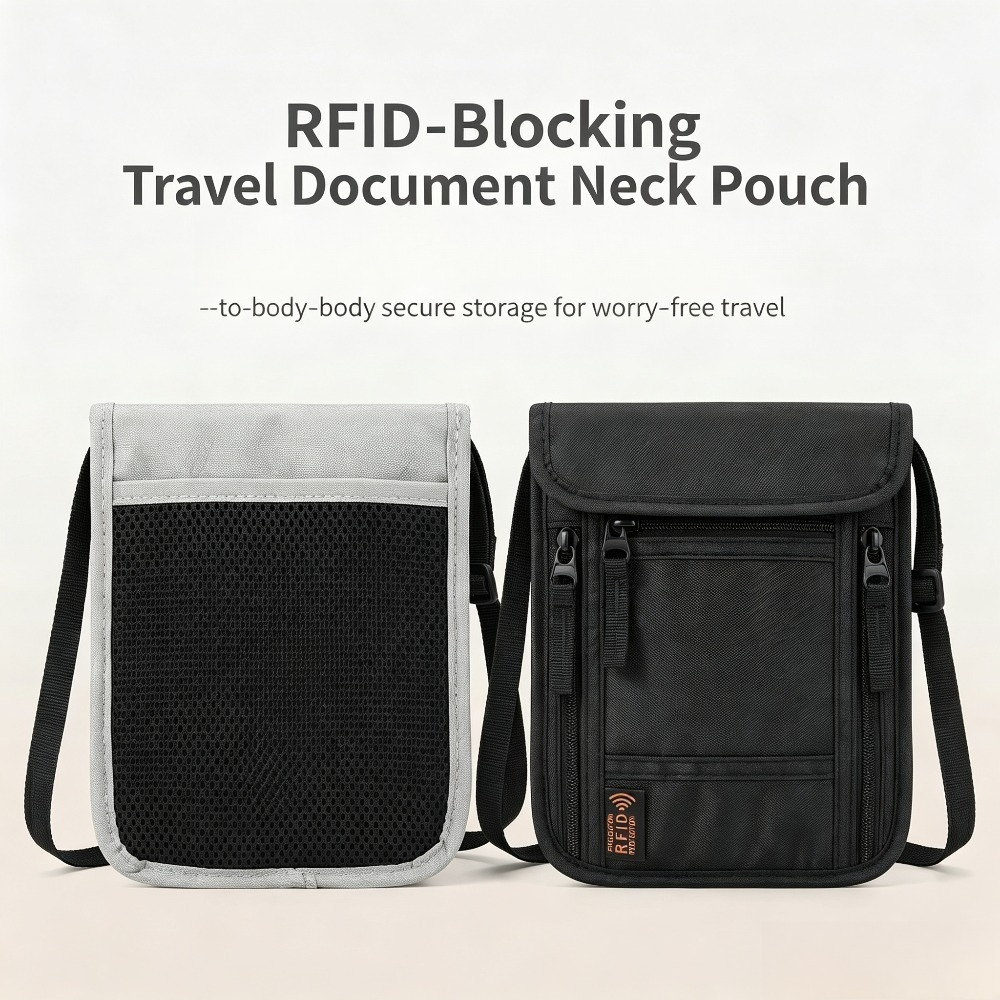 محفظة سفر للرقبة، حامل جواز سف - مراجعة Travel Accessories Wallet وسعره